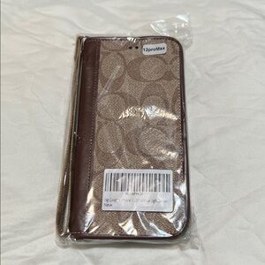 COACH iPhone 12 Pro max Wallet Phone flip case